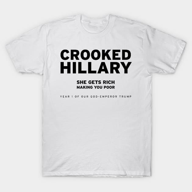 Crooked Hillary - Light T-Shirt by thebandalar